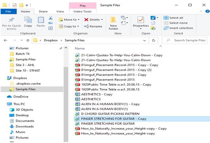 Remove Duplicate Video Using Windows Explorer